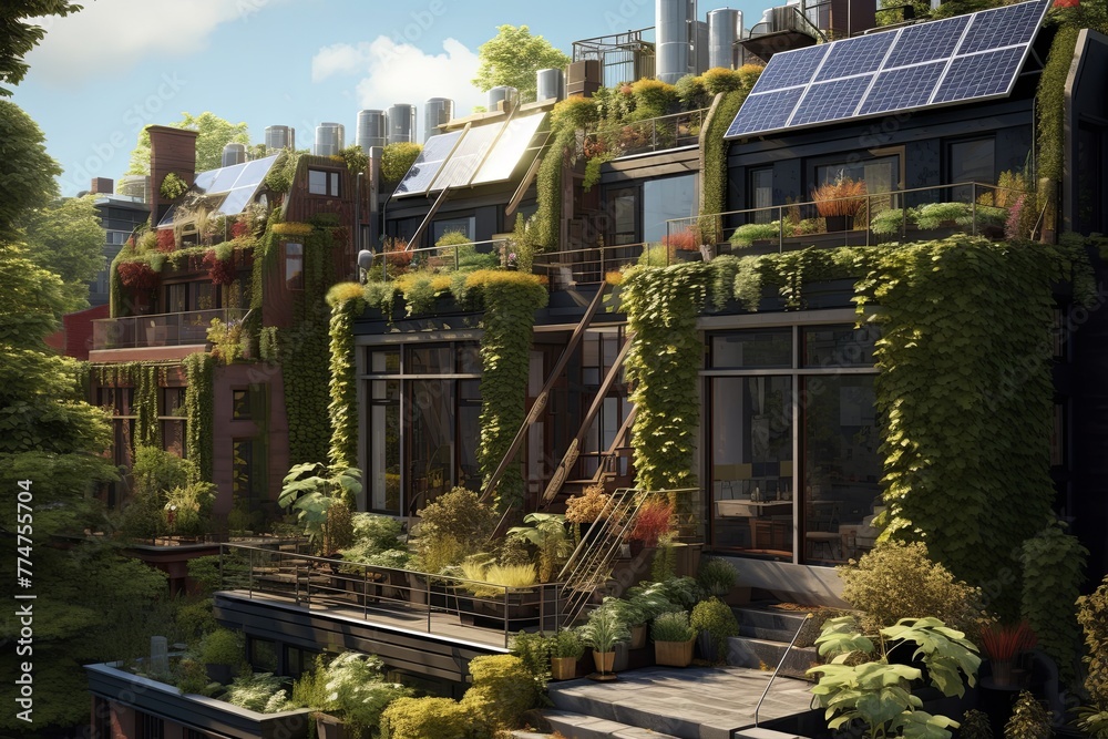 Renewable Energy Revolution: New York Brownstone with Urban Solar Panels