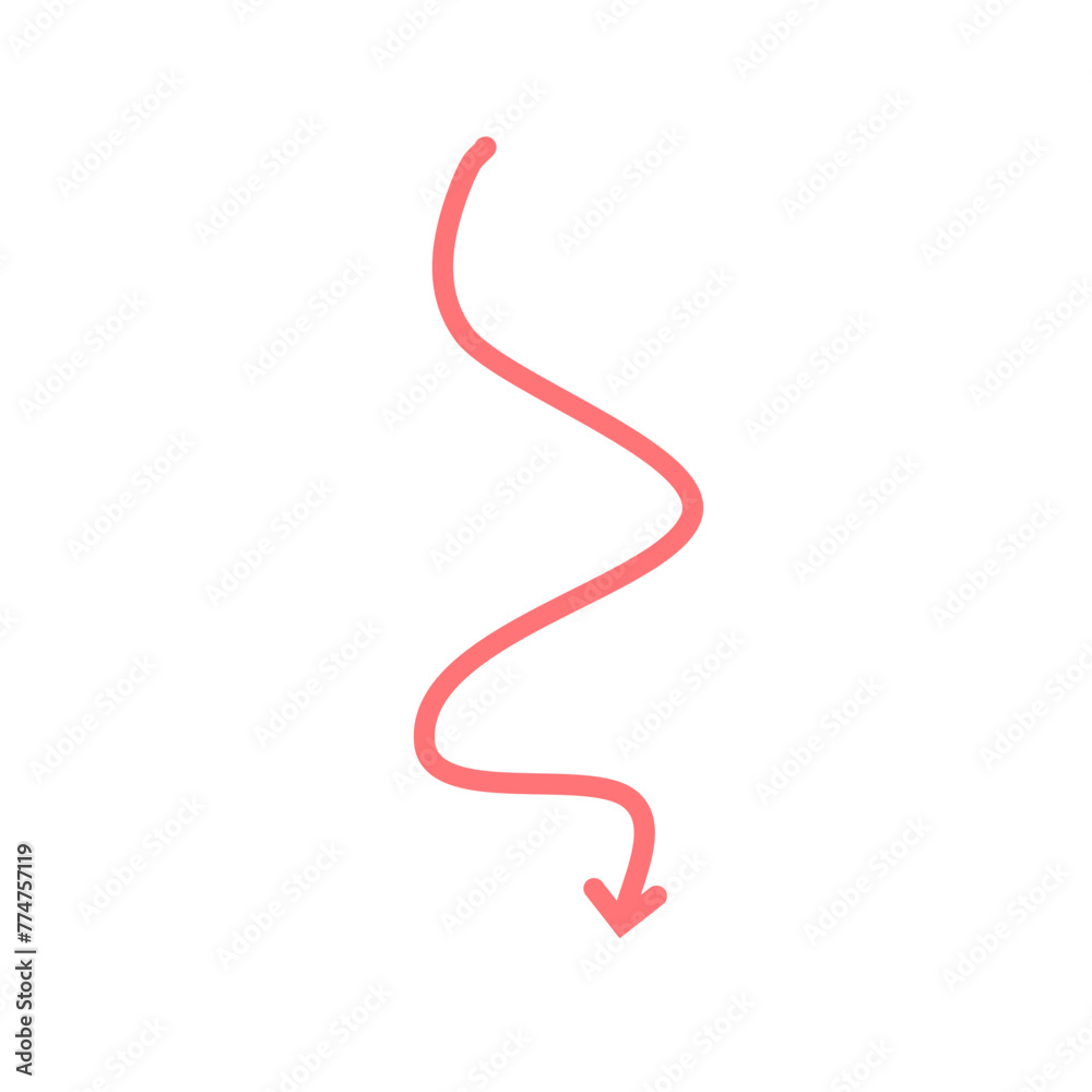 Pink Arrow Illustration Pink Arrow Illustration