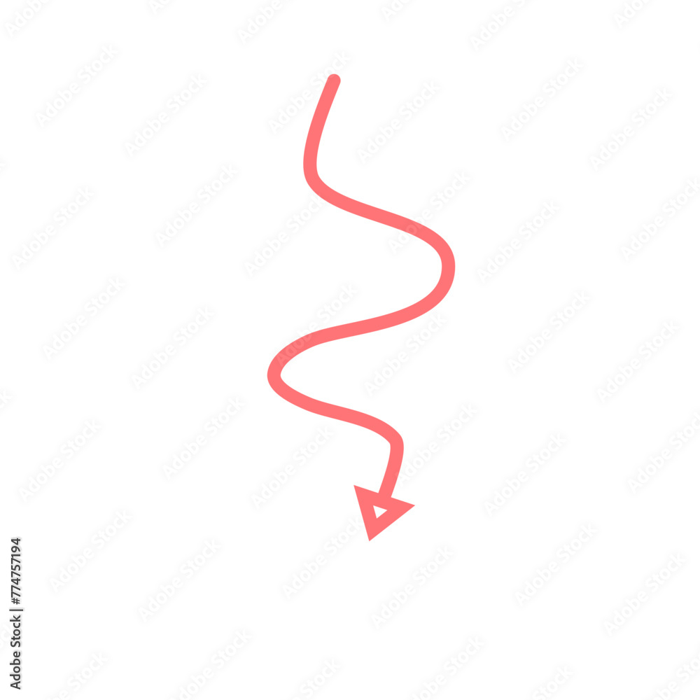 Pink Arrow Illustration Pink Arrow Illustration