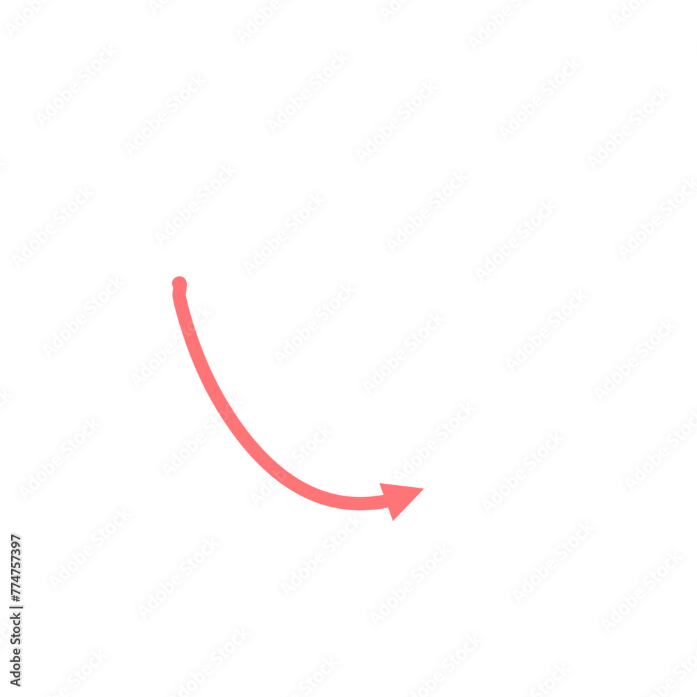 Pink Arrow Illustration