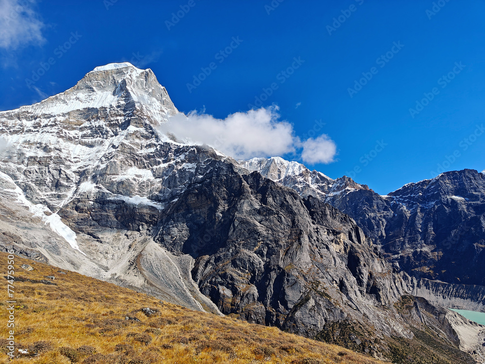 Beautiful mountain landscape in Himalaya