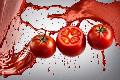 tomato in water splash © sweba