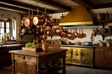 Copper Pot Charm: Warm Rustic Kitchen Ideas with Antique Appeal