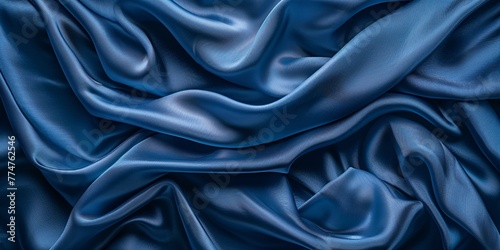 Fashionable Fabric Blue Velvet in the Spotlight Generative AI