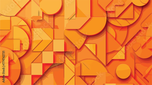 Orange geometric background texture for banner cover