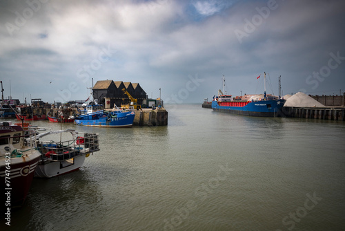 Whitstable harbour on the north coast of Kent