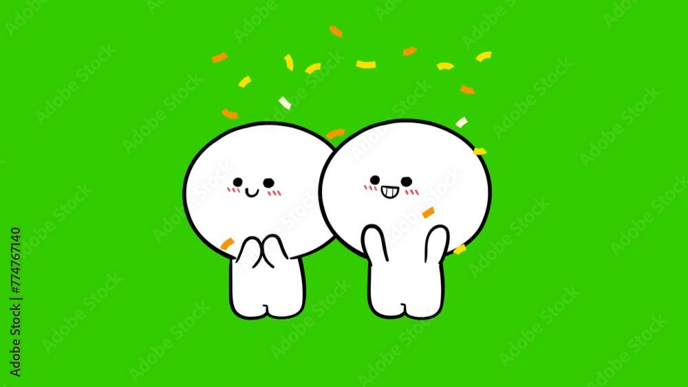 Hell animation on green screen