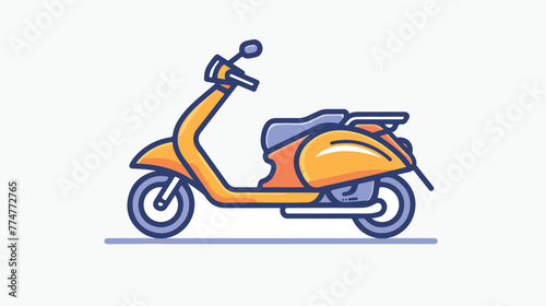 Scooter icon thin line for web and mobile modern 