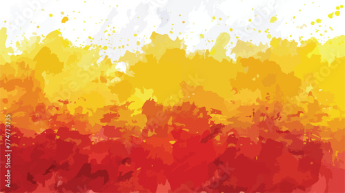 Spain national flag picture yellow red colors watercolor