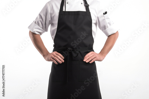 black apron mockup