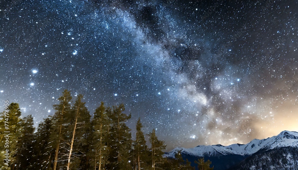 Naklejka premium starry night sky