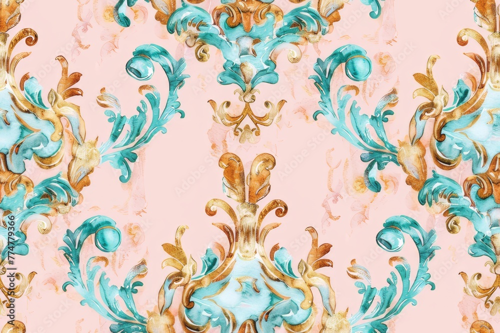 This is a watercolor seamless wallpaper.