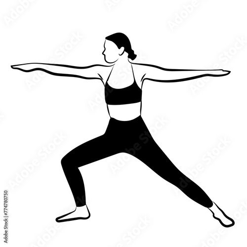 Femme faisant du yoga