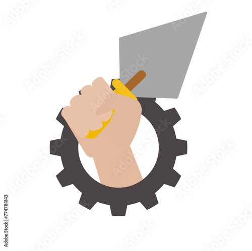 Labor day mayday illustration