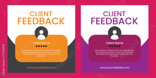 Customer Review or Testimonial Social Media Post Banner