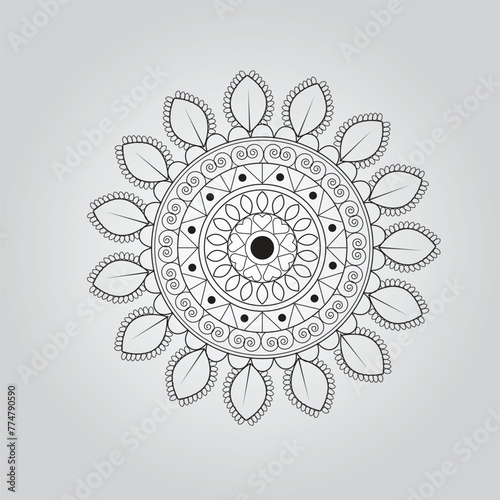 Mandala Design, Mandala idea, Creative Design, Vector. photo