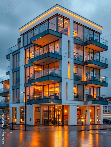 contemporary apartment buil...