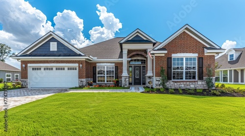 Suburban American family ho...