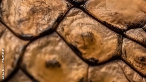 The fascinating patterns on an iguana's skin are created by the intricate scales that cover its body.