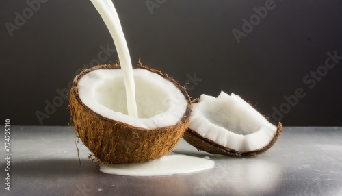 coconut milk and coconut