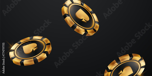 casino background vector illustration for gambling poster banner elegant design