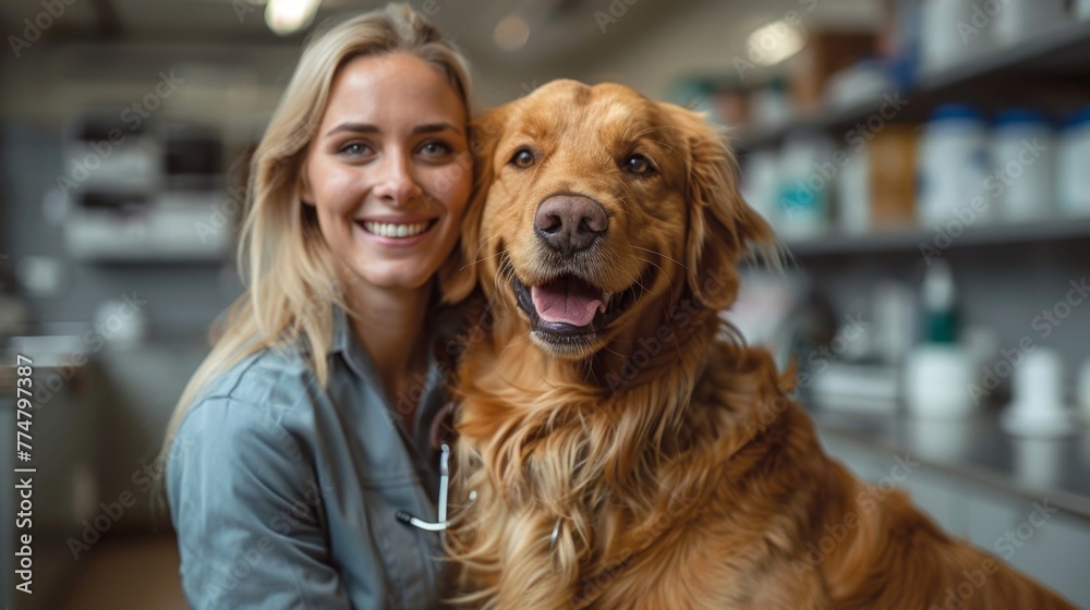 A vibrant vet with a warm smile, ensuring your furry friend receives top-notch care and attention. Together, they embody the essence of pet wellness and happiness.
A vibrant vet with a warm smile, ensuring your furry friend receives top-notch care and attention. Together, they embody the essence of pet wellness and happiness.
