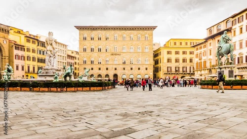 piazza della Signoria in Florence, Italy photo