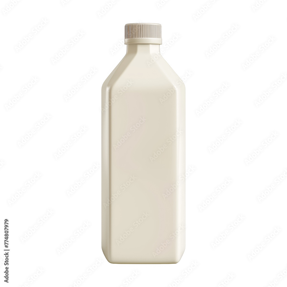 A white bottle with a white cap A white bottle with a white cap