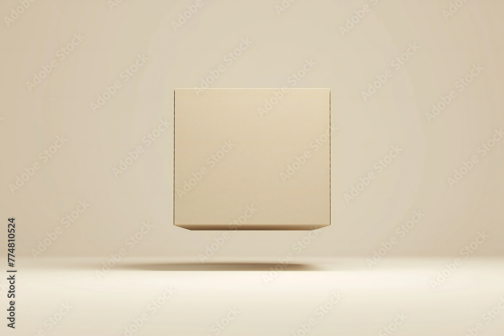 floating cardboard box, moving concept floating cardboard box, moving concept