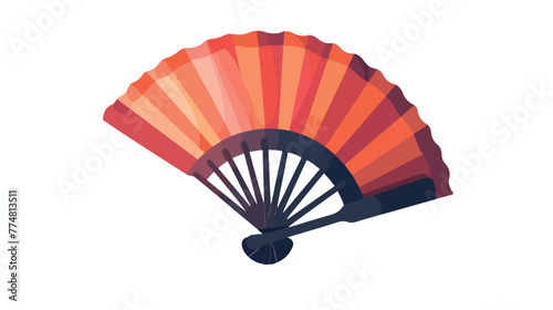 Fan icon flat vector isolated on white background 