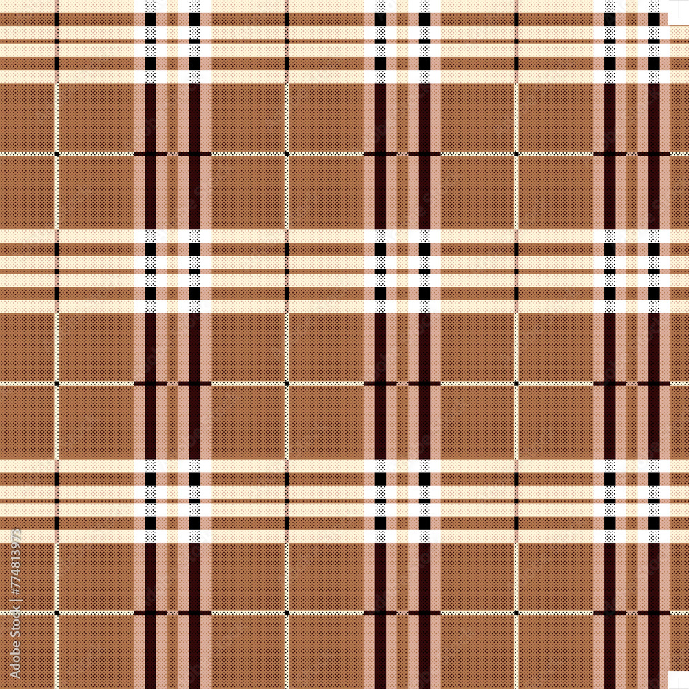  Checkered seamless textile fabric pattern design 
