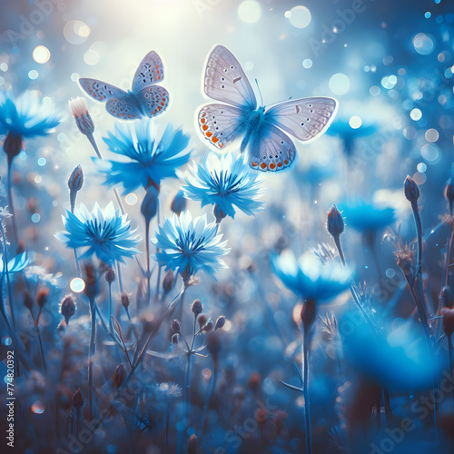 butterflies and flowers © saidbhuyan