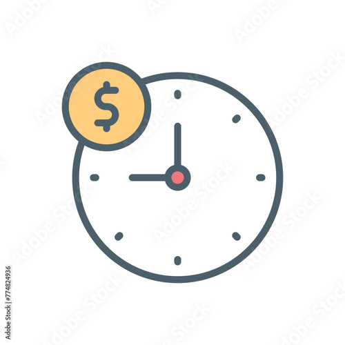 Overtime vector icon