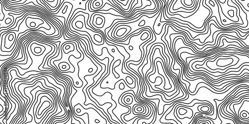 Topographic map background geographic line map,geographic mountain relief. Retro topographic map,Topographic Map Seamless Pattern,paper texture Imitation of a geographical map,