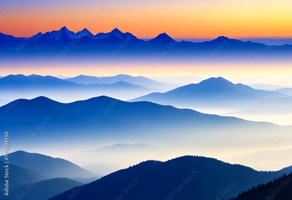 Invigorating-Morning-Sunrise-Over-A-Misty-Mountain (2) 1