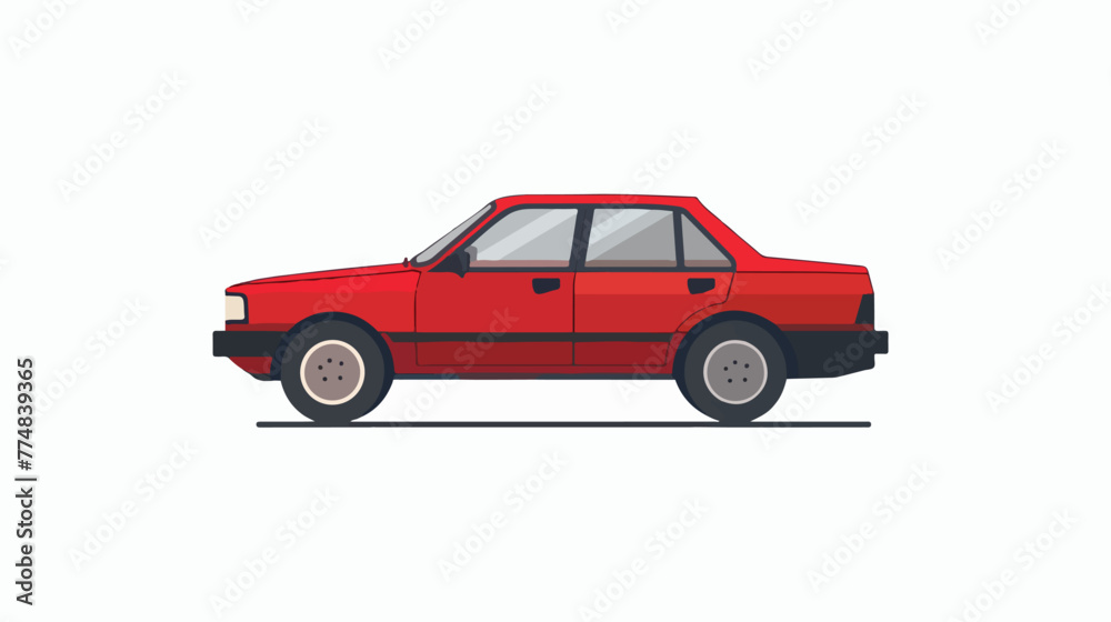 Car icon For Your Project flat vector isolated on white