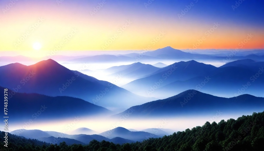 Invigorating-Morning-Sunrise-Over-A-Misty-Mountain (6)