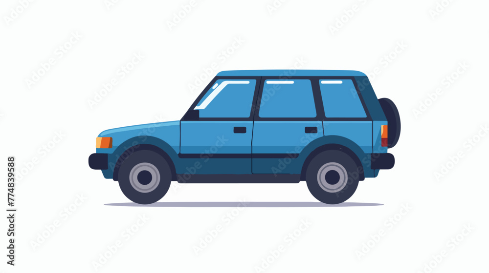 Car Icon Vector flat design style flat vector isolated