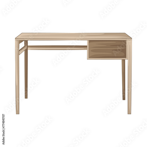 Illustration of desk 