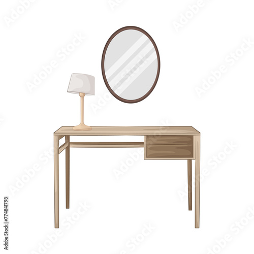 Illustration of dressing table 