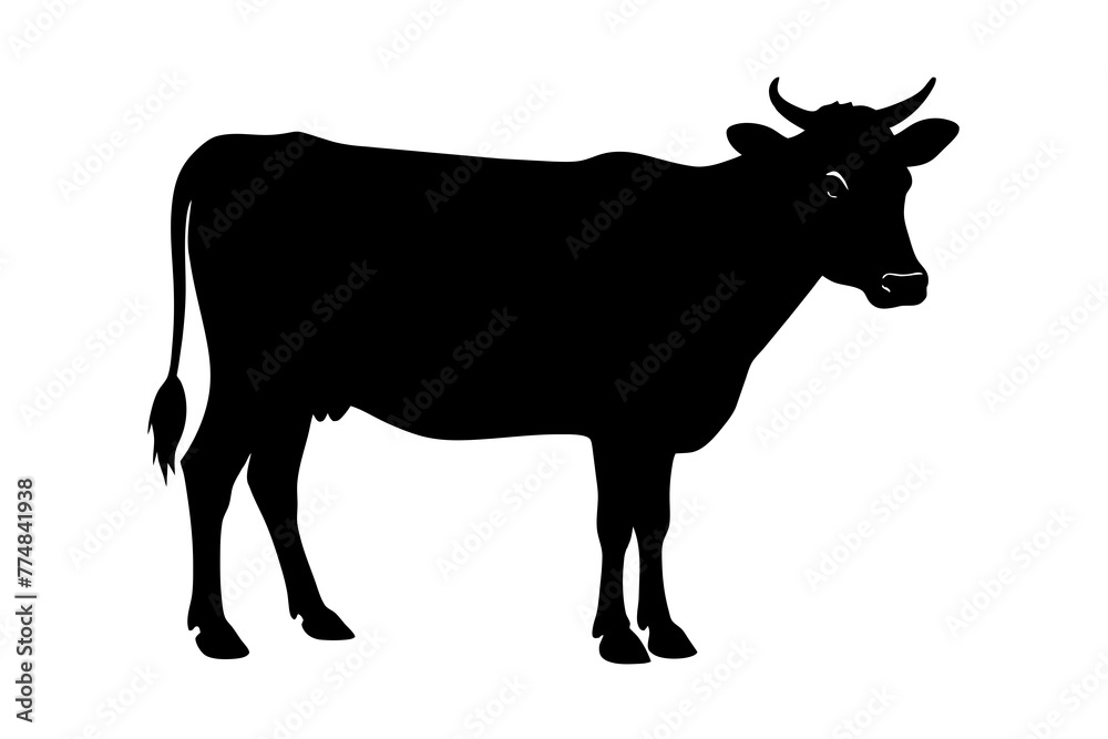 Cow Silhouette Vector logo Art, Icons, and Graphics vector illustration Cow Silhouette Vector logo Art, Icons, and Graphics vector illustration