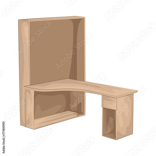 Illustration of desk 