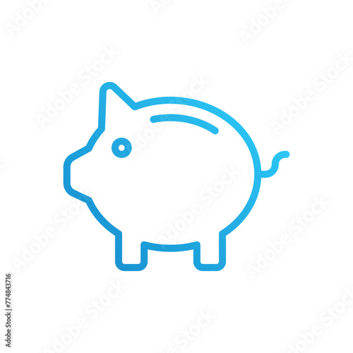 Piggy Bank vector icon