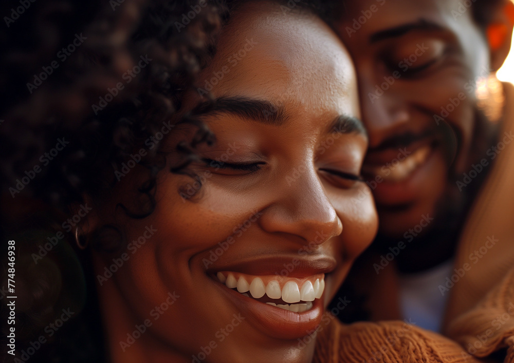 An intimate portrayal of love and happiness shared between a couple, showcasing the deep connection and boundless intimacy of their relationship An intimate portrayal of love and happiness shared between a couple, showcasing the deep connection and boundless intimacy of their relationship