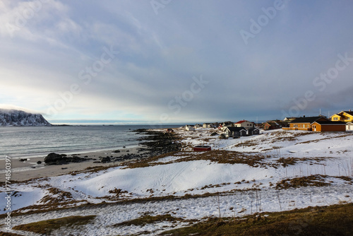 Ramberg Beach in winter, Lofoten
