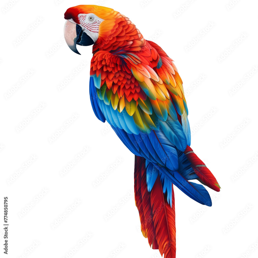 macaw on Transparent Background (3).png, macaw on Transparent Background