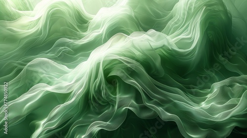 Beautiful abstract 3D background with smooth wavy lines. 3d illustration