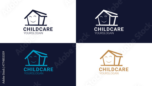 Childcare Logo with multicolor