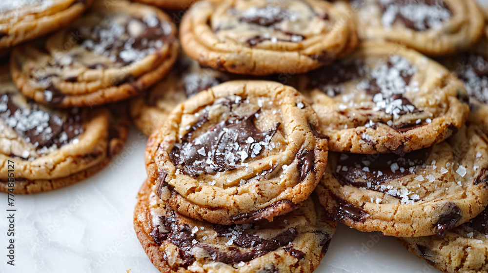 chocolate chip cookies with sea salt