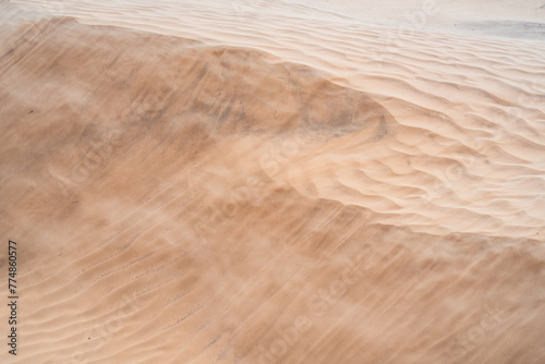 wind on sand dune of the Sahara - southern Tunisia © skazar